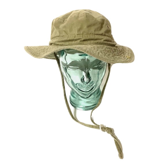 Broner Other - Broner Large Bucket Fishing Hat w/ Strap Army Green Cotton sz Large